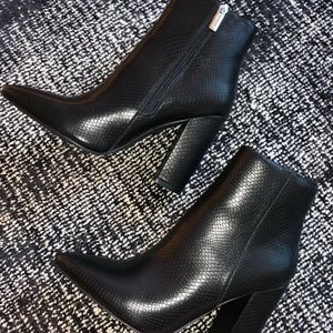 Black ankle booties